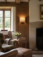 Load image into Gallery viewer, Nolvara Soft Fabric Luxe Metal Fabric Wall Sconce for Bedroom Reading Light
