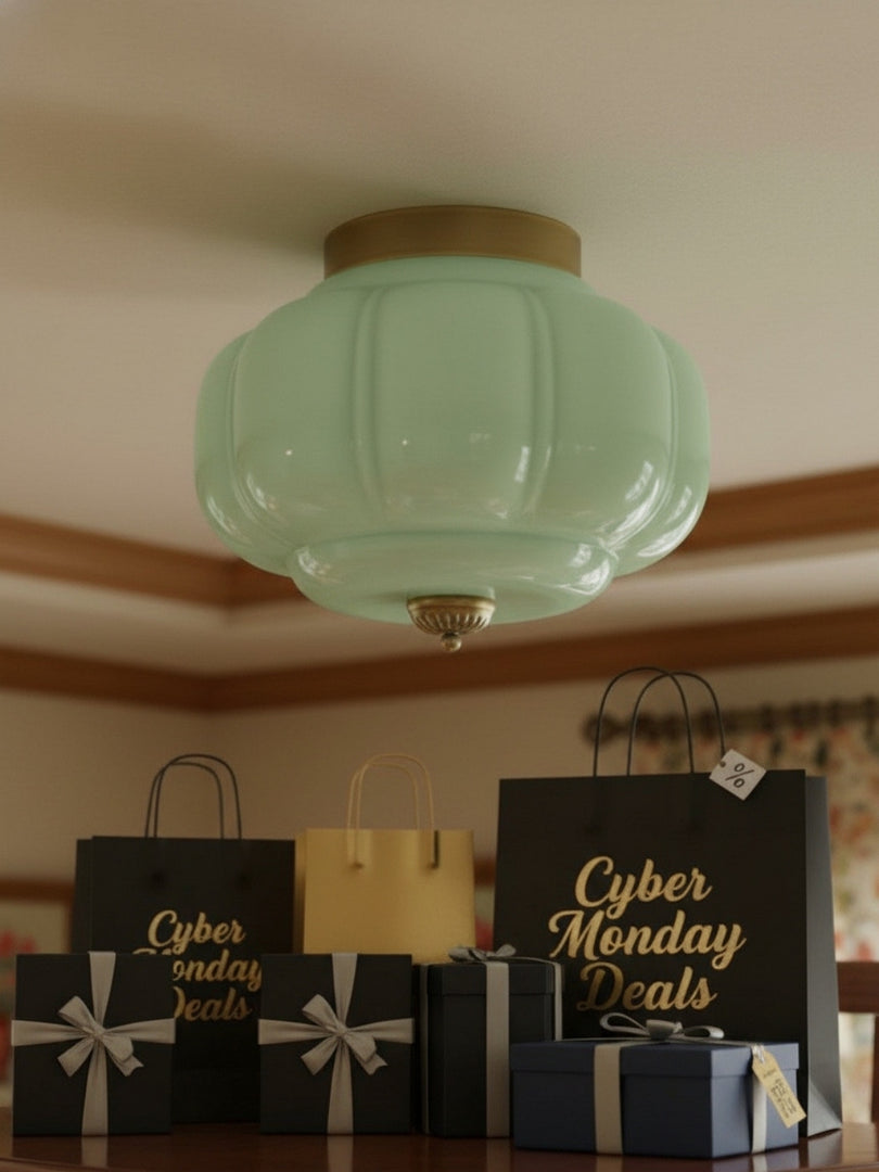 Eloise Flush Mount Milk Glass Ceiling Light – Modern Accent Lighting with Artistic Glass Shade