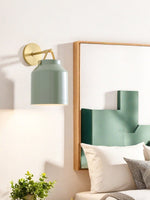 Load image into Gallery viewer, Stairway Wall Sconce – Minimalist Wall Lamp In Vintage Gold And Black Metal
