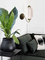 Load image into Gallery viewer, Vintage Milk Glass Sconce Bedside Hallway Eloise Wall Sconce
