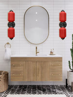 Cargar imagen en el visor de la Galería, Aplique de pared horizontal Eloise de cristal vintage americano con forma de farol
