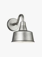 Cargar imagen en el visor de la Galería, Aplique de pared para granero de exterior Korvi: iluminación retro de aluminio resistente
