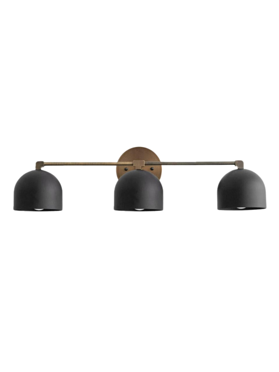 Metio Dome Vanity Wall Light – Mid-Century Fixture for Bathroom