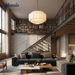 Load image into Gallery viewer, Geotower Glass Tiered Opal Pendant Light - Art Deco Vintage Style Ceiling Lamp for Living and Dining Areas
