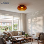 Cargar imagen en el visor de la Galería, Luz de techo empotrada de vidrio multicapa escultórica Verdoma Diseño moderno escandinavo para espacios de vida