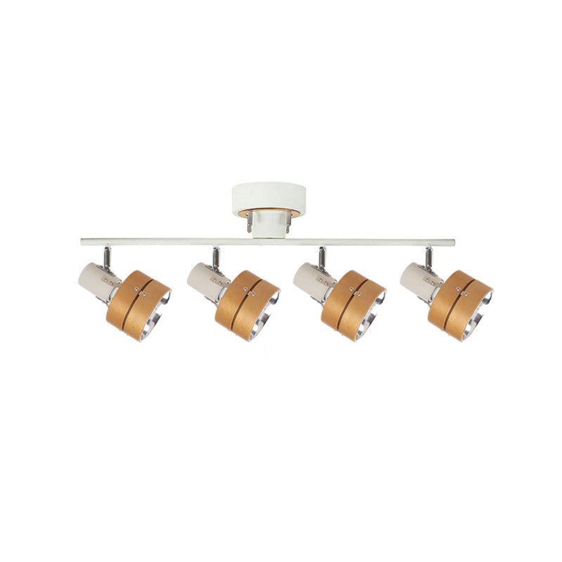 Spot cylindrique nordique à 4 lampes