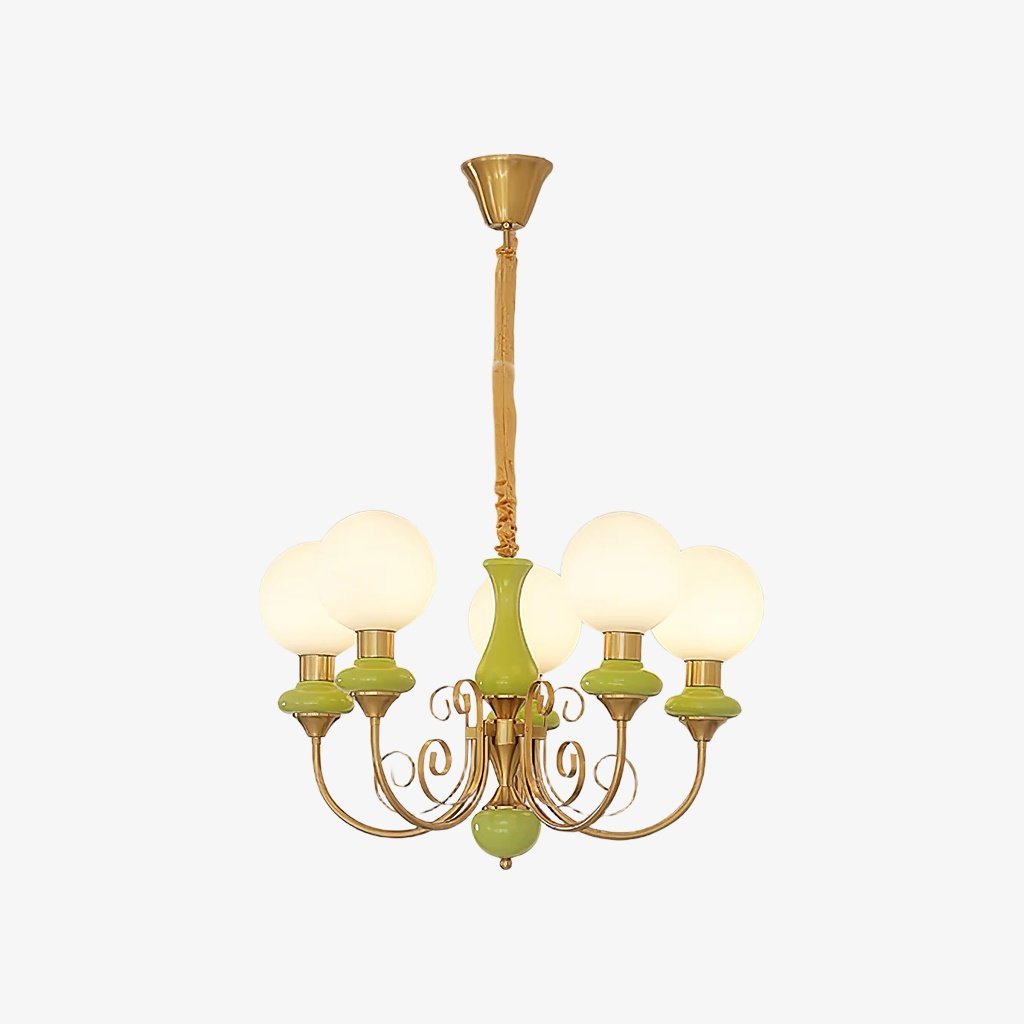 Lustre sphérique en pierre de luxe moderne Radiara, design sculptural en couches pour salon et hall d'entrée