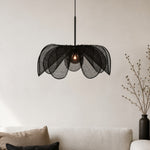 Charger l'image dans la visionneuse de galerie, Black pendant light living room scene