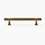 Cargar imagen en el visor de la Galería, Total 176 mm hole spacing 128 mm antique brass cabinet pull