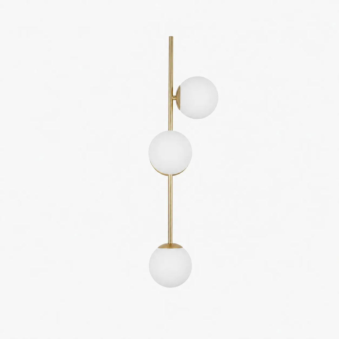 Gold right-facing wall sconce