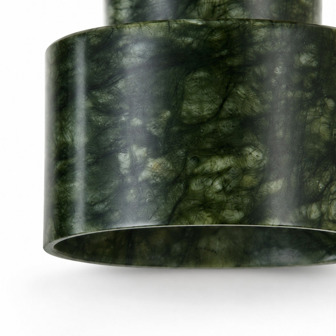 Vintage Green Jade Flush Mount Ceiling Light
