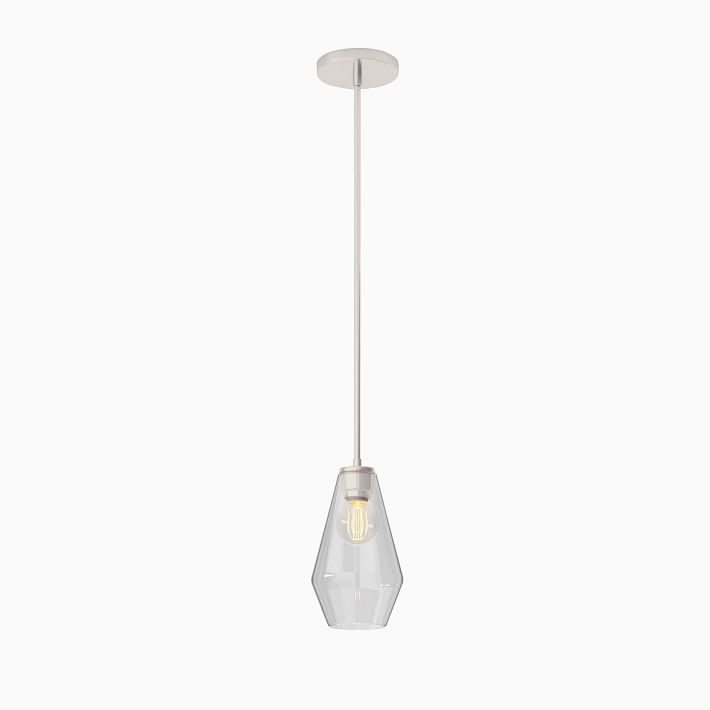 Merin Transparent Glass Sculpture Geometric Chandelier