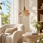 Bild in Gallery-Viewer laden, Vintage Rose Glass Pendant Lamp