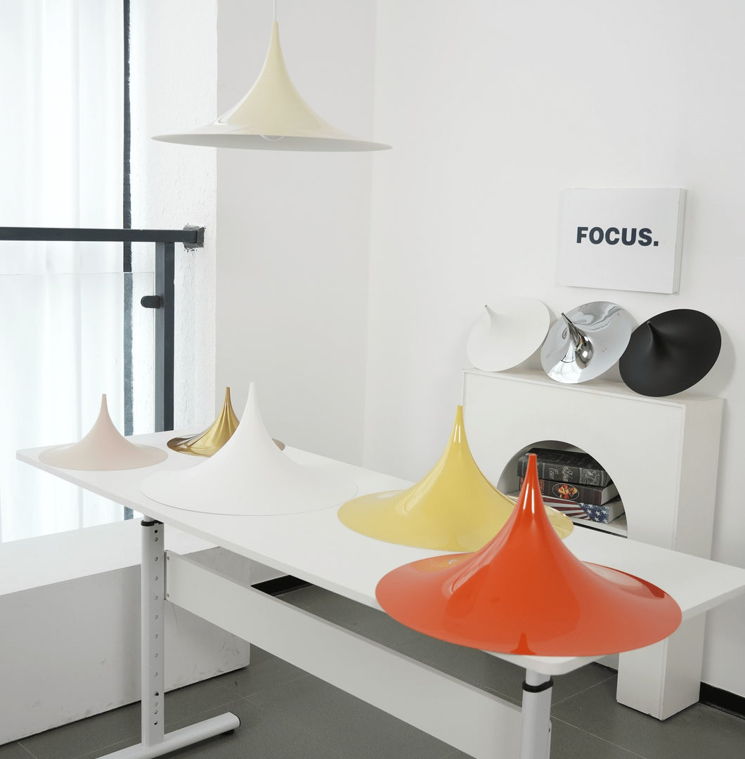 Arch-Shaped Aluminum Plug-In Pendant Light