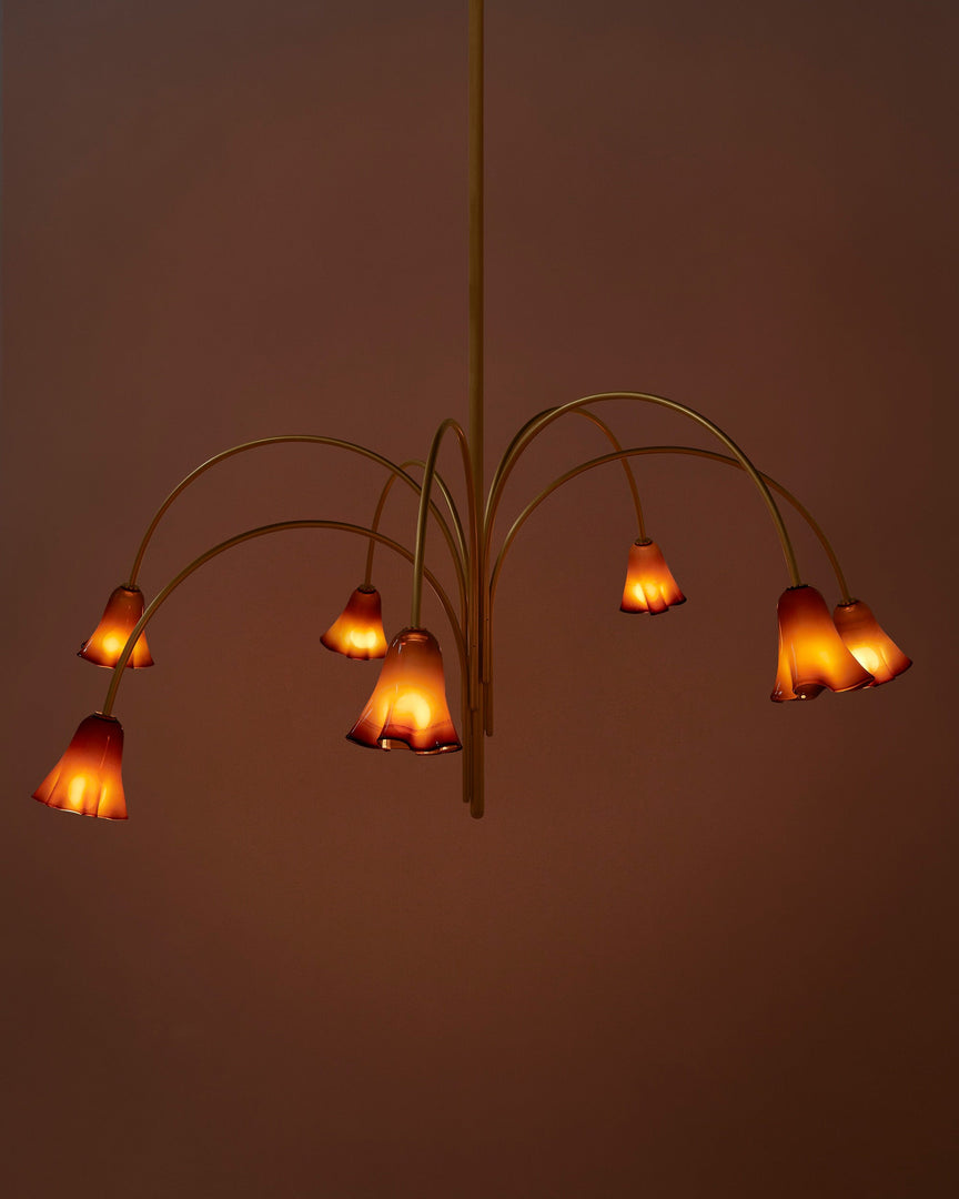 Flora Glass Chandelier