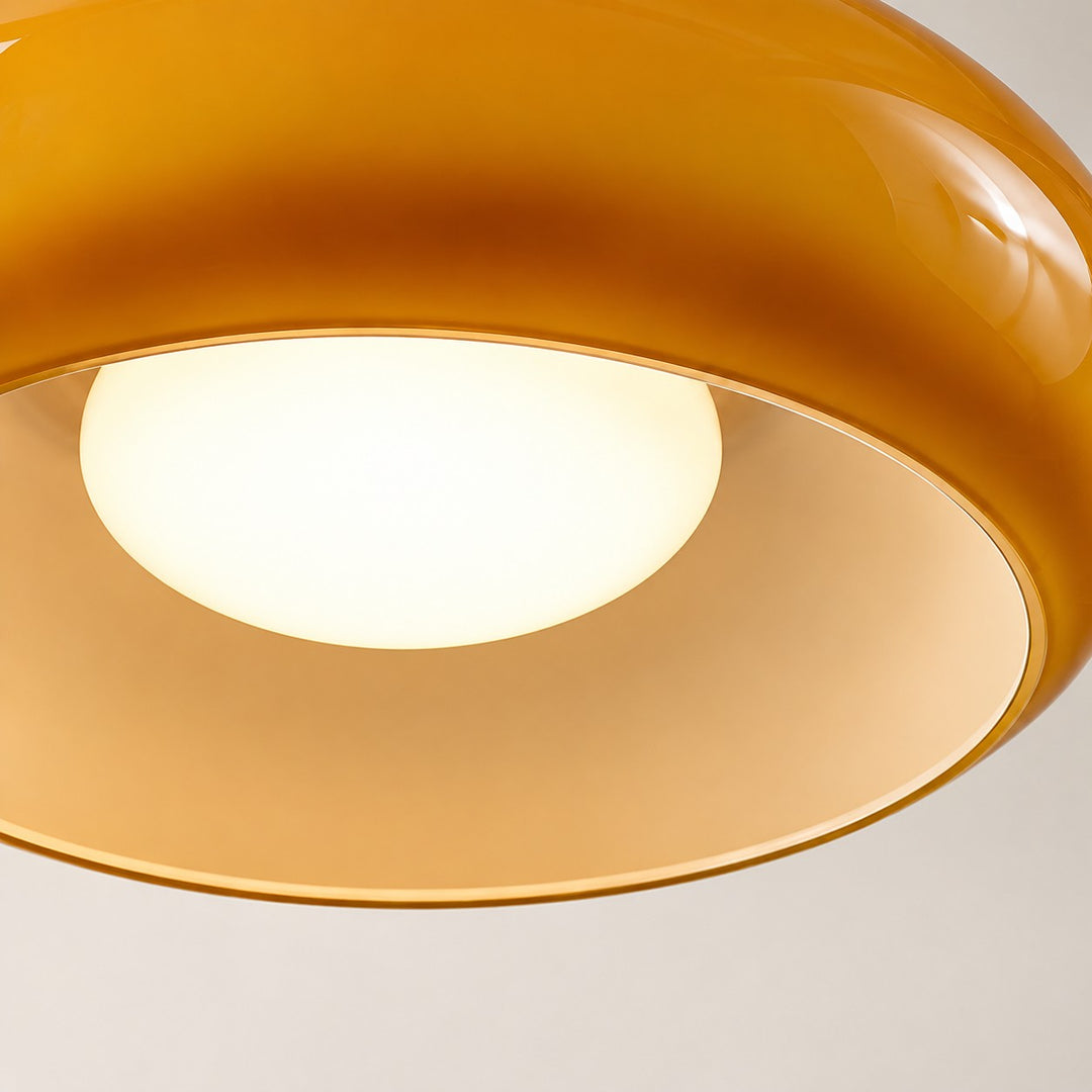 Bauvia Bauhaus Modern Round Glass Ceiling Lamp