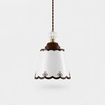 Load image into Gallery viewer, single hand-painted ceramic pendant light on a white background