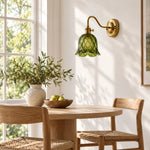 Cargar imagen en el visor de la Galería, Japanese Ruffle Glass Wall Lamp