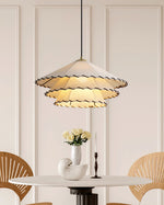 Load image into Gallery viewer, White Fabric And Metal Plug-In Pendant