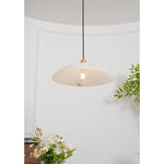 Load image into Gallery viewer, Natural Stone Plug-In Swag Pendant Light