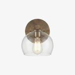 Charger l'image dans la visionneuse de galerie, Auruca Globe Wall Light Bellflower Inspired Shape - Minimalist Metal Glass Sconce for Living Room