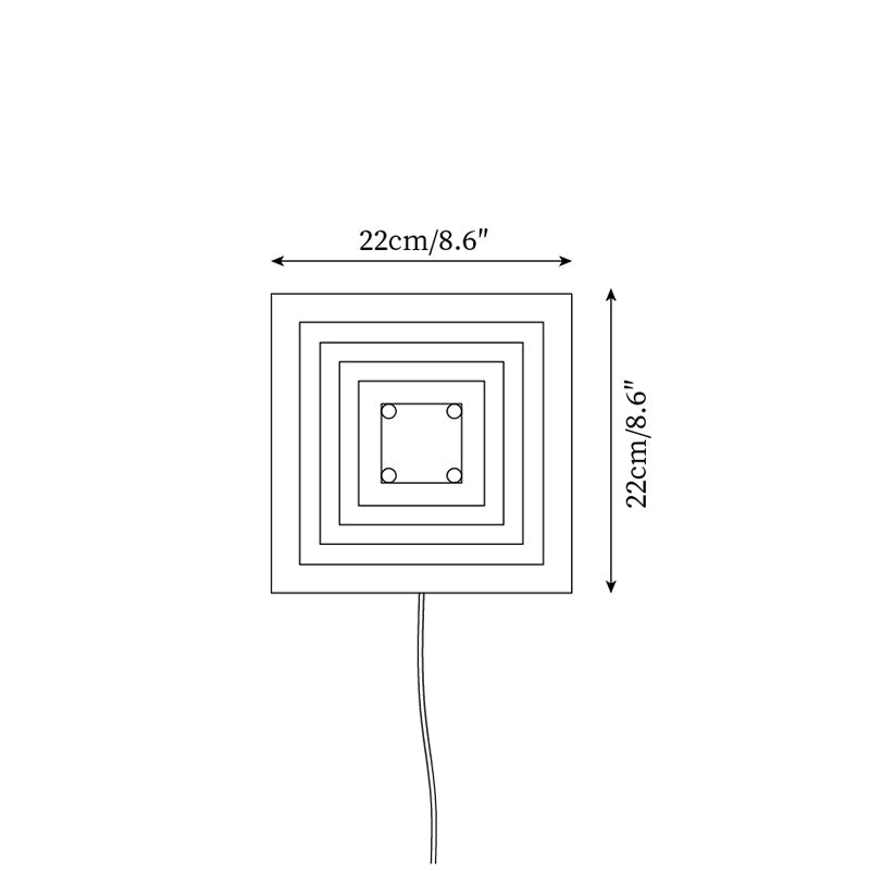 Lámpara de Pared con Enchufe Bedin