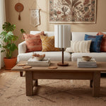 Load image into Gallery viewer, Linbron Wood Base Modern Lamp – Diffused Lighting for Open Living Spaces and Home Offices