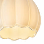Load image into Gallery viewer, Scalloped milk glass edge detail