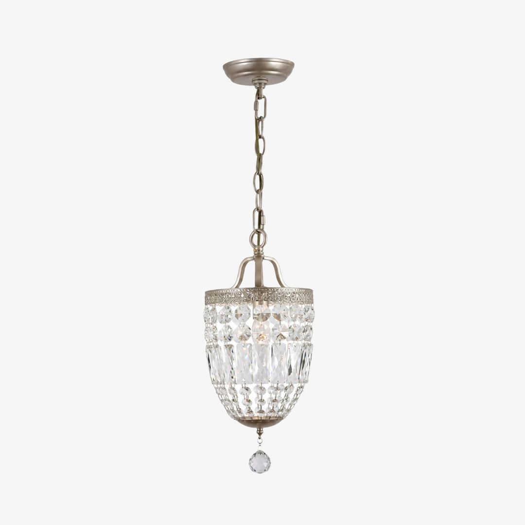 Faceted Crystal Lantern Mini Pendant Light