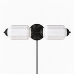 Cargar imagen en el visor de la Galería, Eloise fluted milk-glass plug-in wall sconce