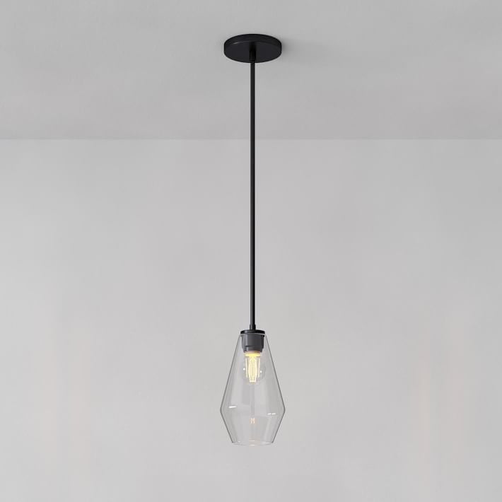 Merin Transparent Glass Sculpture Geometric Chandelier