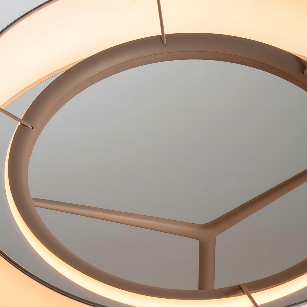 Lampe de Table Décorative Moderne Delvara - Lampe de Bureau à Base Métallique avec Abat-jour en Parchemin pour Table de Chevet