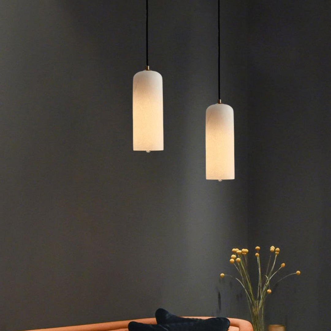 Nordisch Modern Alabaster Monty Pendelleuchte