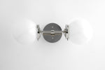 Charger l&#39;image dans la visionneuse de galerie, Lumio Globe Art Deco Vanity Light -  Opal Globe Bathroom Sconce
