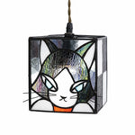 Charger l'image dans la visionneuse de galerie, stained glass cat pendant light SKU option