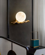 Bild in Gallery-Viewer laden, Retro Zweige Alabaster Wandleuchte