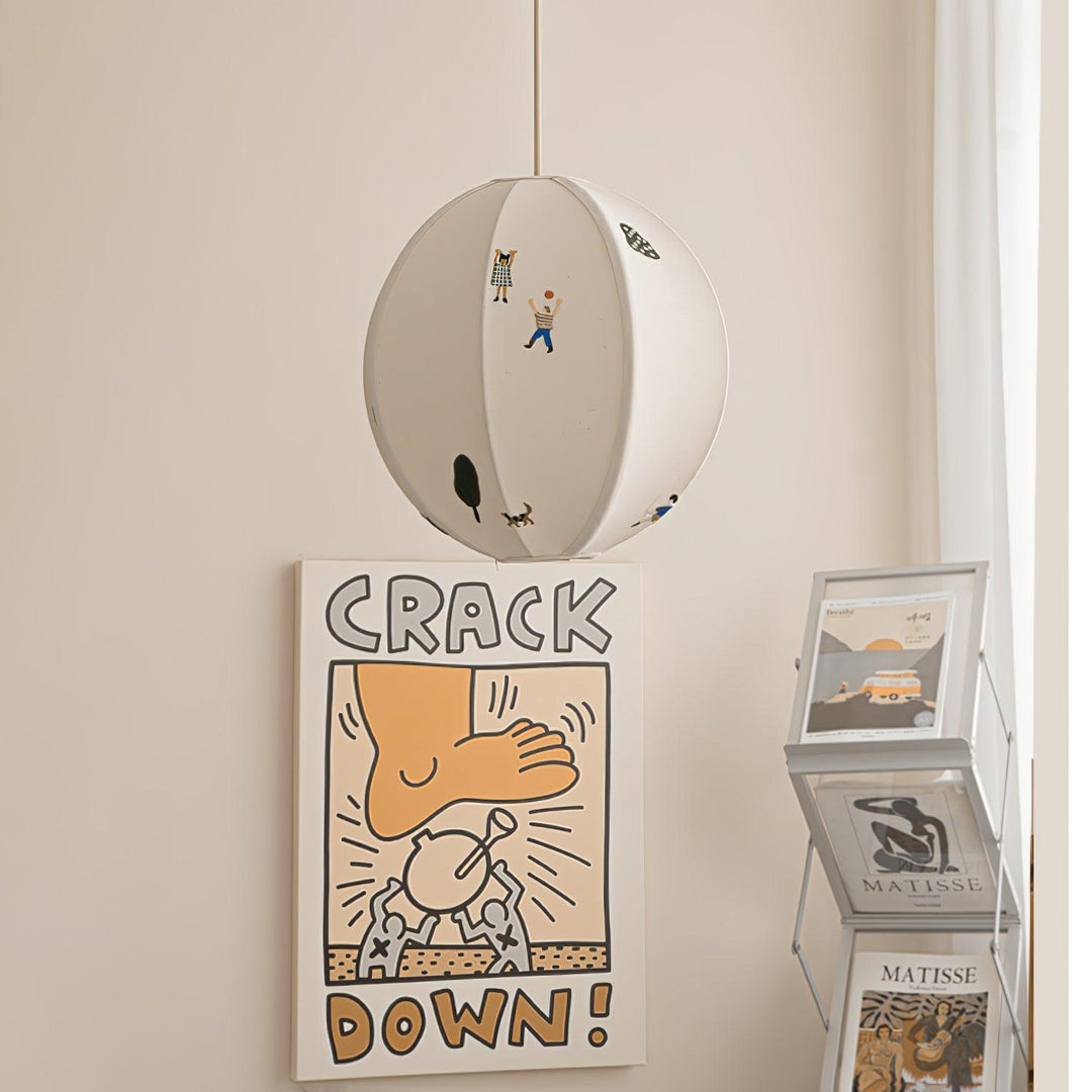 Cotton Colorful Scene Plug-In Pendant
