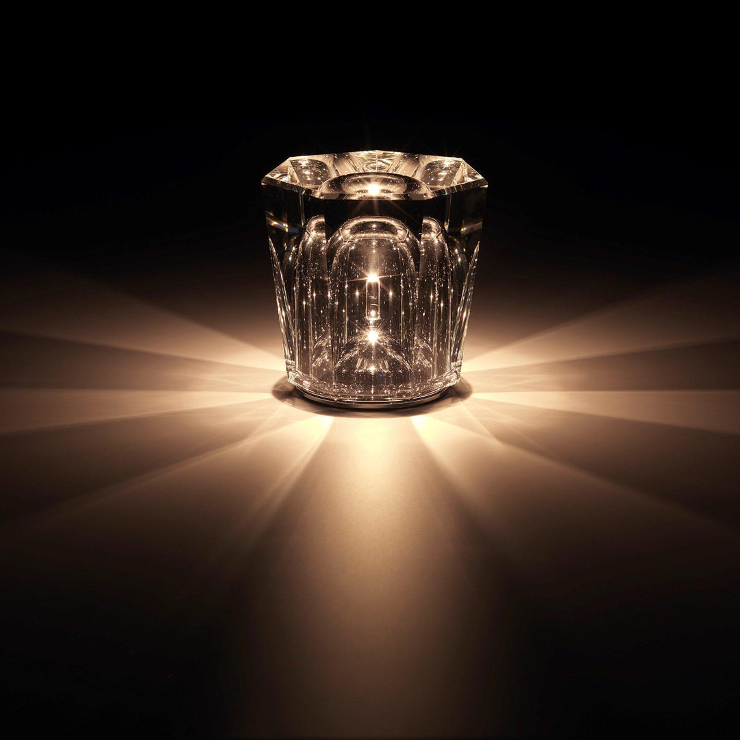 Lampe de table en cristal diamant (batterie intégrée)