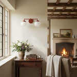 Charger l&#39;image dans la visionneuse de galerie, Opalume Glass Vanity Light - Vintage Inspired Bathroom Wall Lighting
