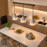 Bild in Gallery-Viewer laden, Grey Stone Pendant Light with Paper Diffuser