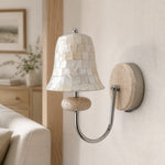 Bild in Gallery-Viewer laden, Mother-of-Pearl and Stone Wall Sconce