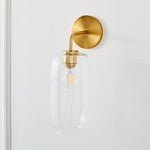 Load image into Gallery viewer, Lumivelle Pebble Sconce - Stylish Wall Light - Glass &amp; Metal, Energy Efficient
