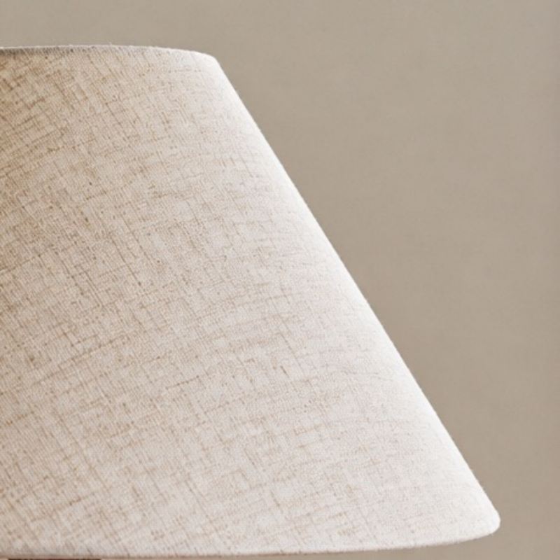 Ceruna Ceramic Table Lamp with Fabric Lampshade – Modern Minimalist Fixture for Reading or Lounge Areas