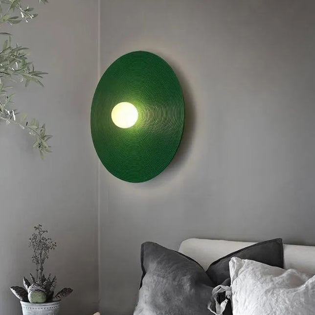 Retro Wabi Sabi Style Round Wall Light For Bedroom M44