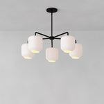 Load image into Gallery viewer, Lumivelle 5-Light Glass Chandelier – Modern Metal Round Lighting
