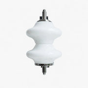 White glass wall light on a clean background