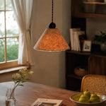 Load image into Gallery viewer, Warm natural paper pendant lamp beside a window