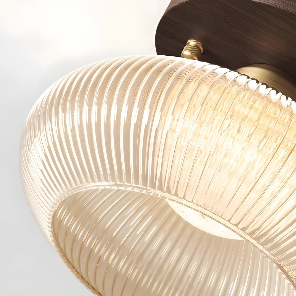 Lámpara de techo de vidrio con forma de cúpula moderna Soliro, diseño elegante y minimalista para cocinas y salas de estar