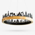 Load image into Gallery viewer, 62 cm (24.4 in) (24.4 in) black pendant light