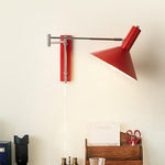 Cargar imagen en el visor de la Galería, Aplique de pared de metal blanco con brazo ajustable
